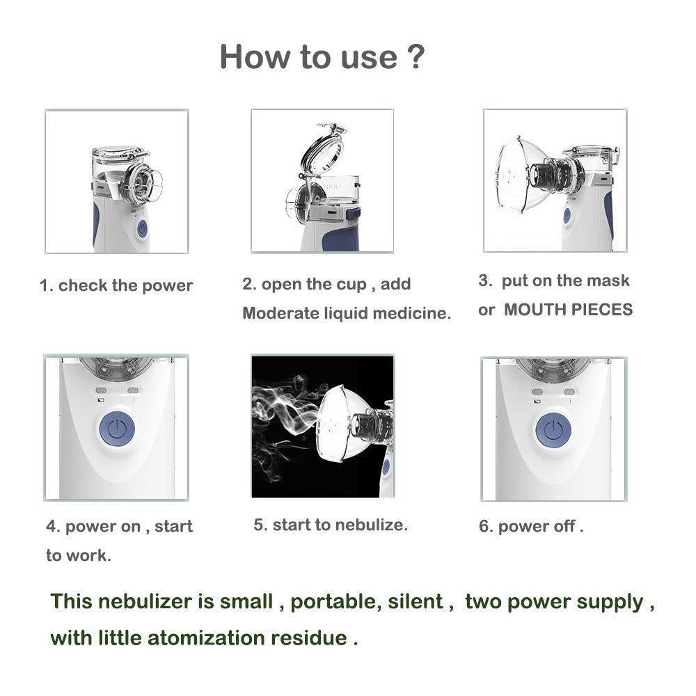 Portable Handheld Nebulizer Mist Inhaler and Atomizer Axcestories