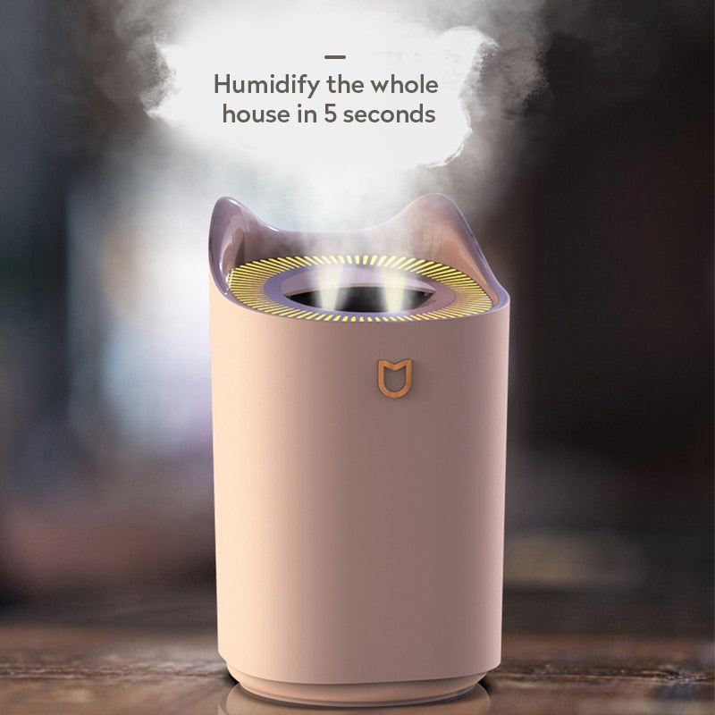 Humidifier Home 3L Air Ultrasonic Essential Oil Aroma Diffuser Double Axcestories