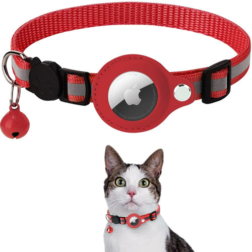 Reflective Airtag Case Collar for Cats and Dogs Axcestories