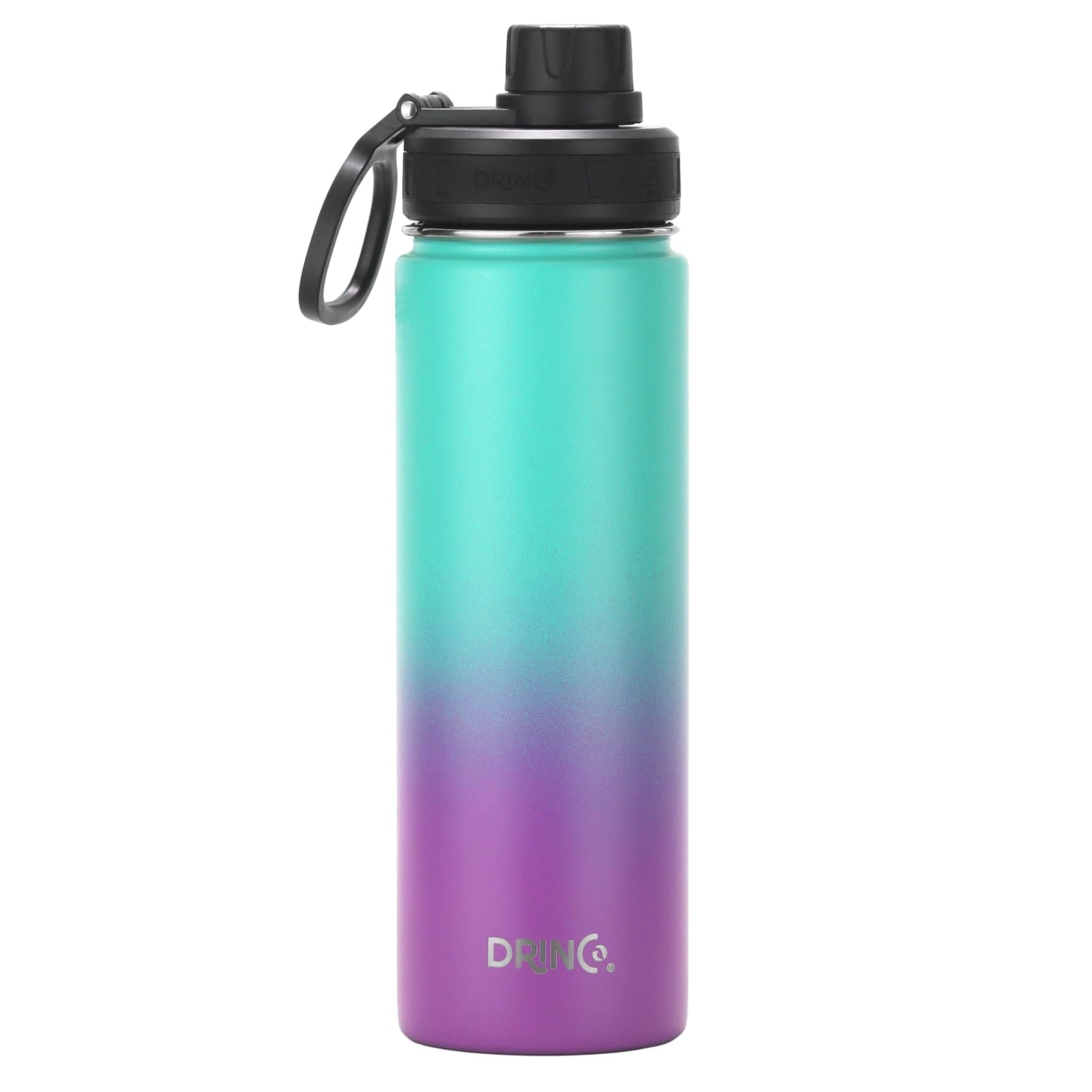 DRINCO® 22oz Stainless Steel Sport Water Bottle - Ombre Fuschia Teal Axcestories