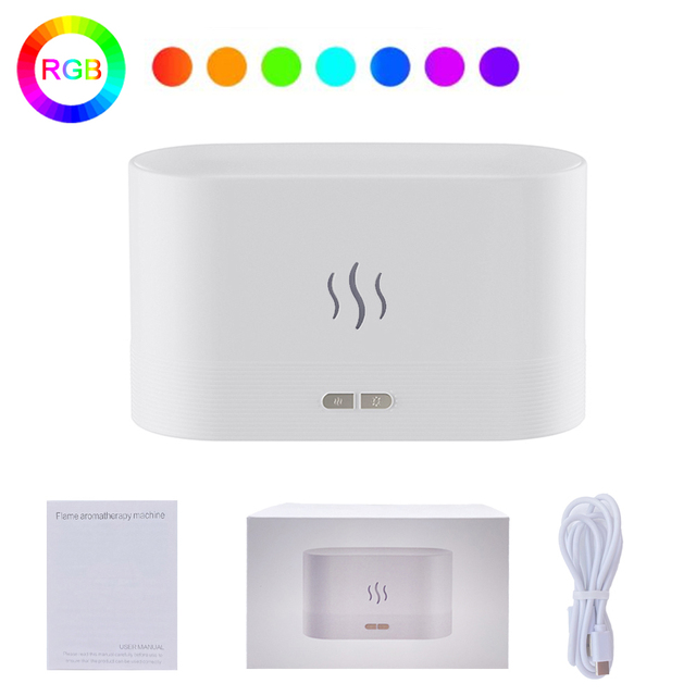 Colorful Flame Air Humidifier USB Aroma Diffuser Axcestories