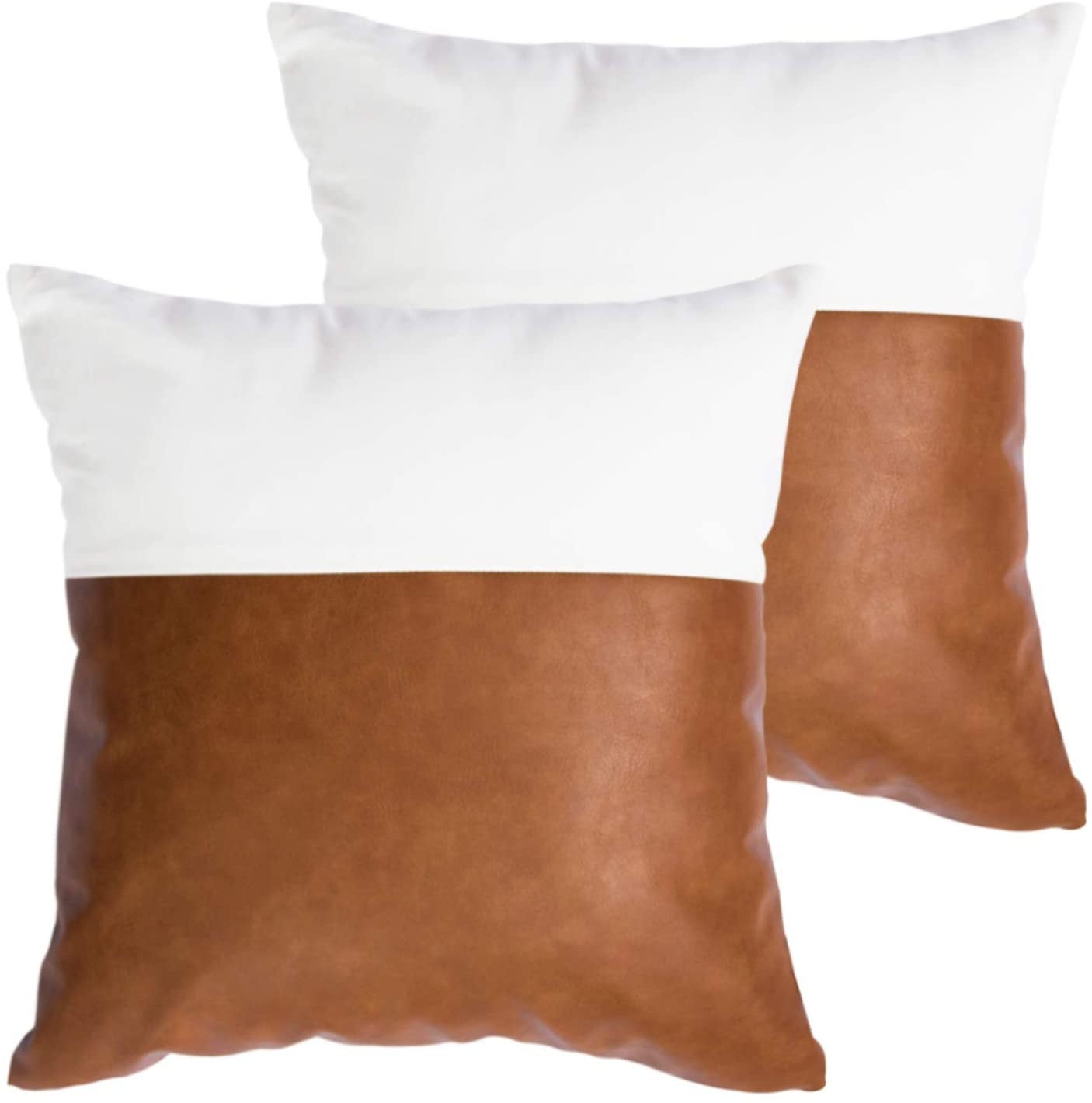 Vegan Leather Pillow Cover Axcestories