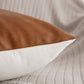 Vegan Leather Pillow Cover Axcestories