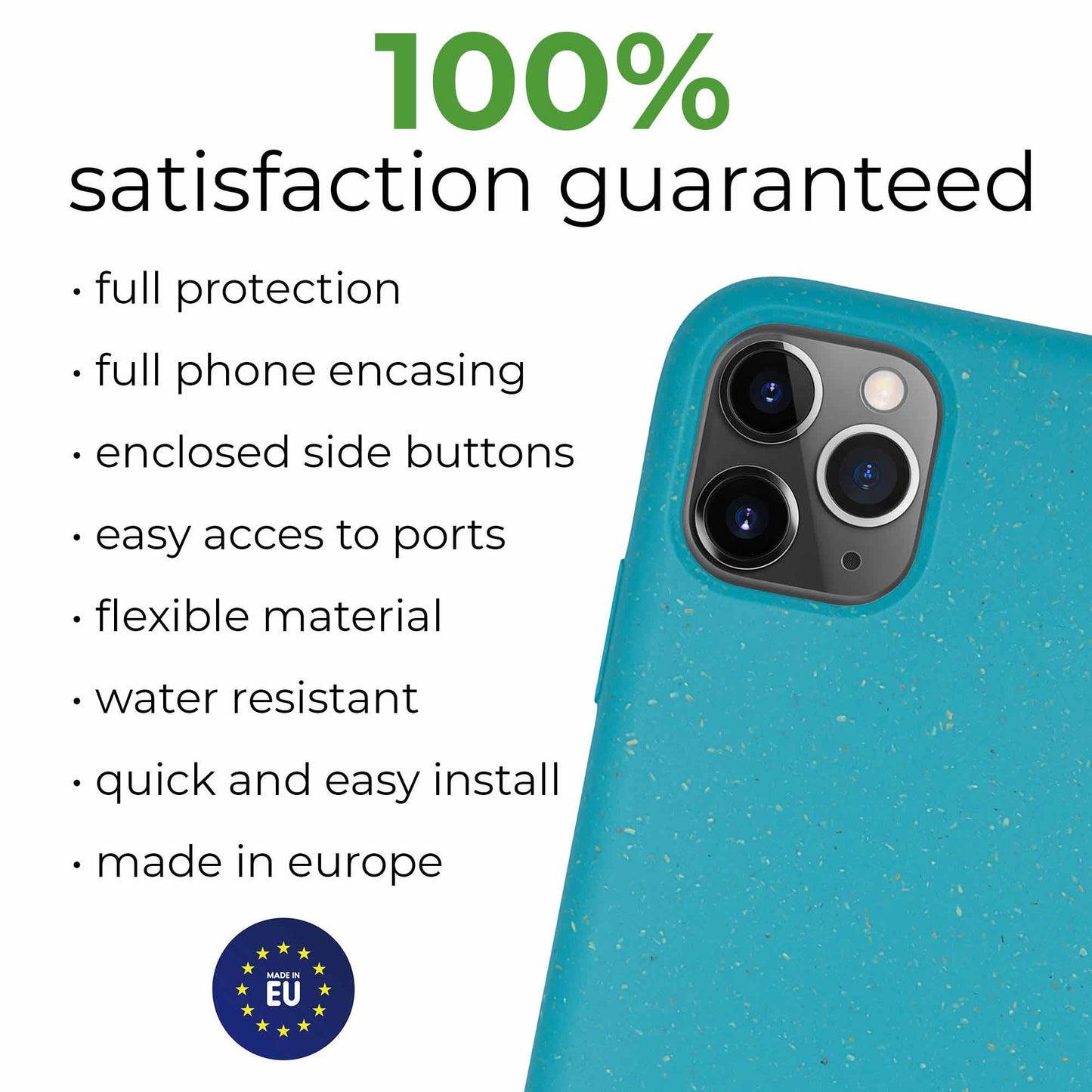 Biodegradable Personalized Phone Case - Ocean Blue Axcestories